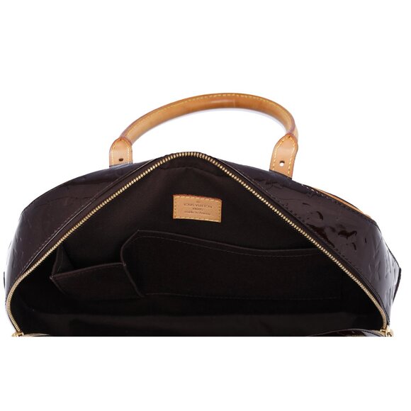 Louis Vuitton Summit Drive Monogram Vernis Handbag M93516 Amarante - Picture 7 of 7